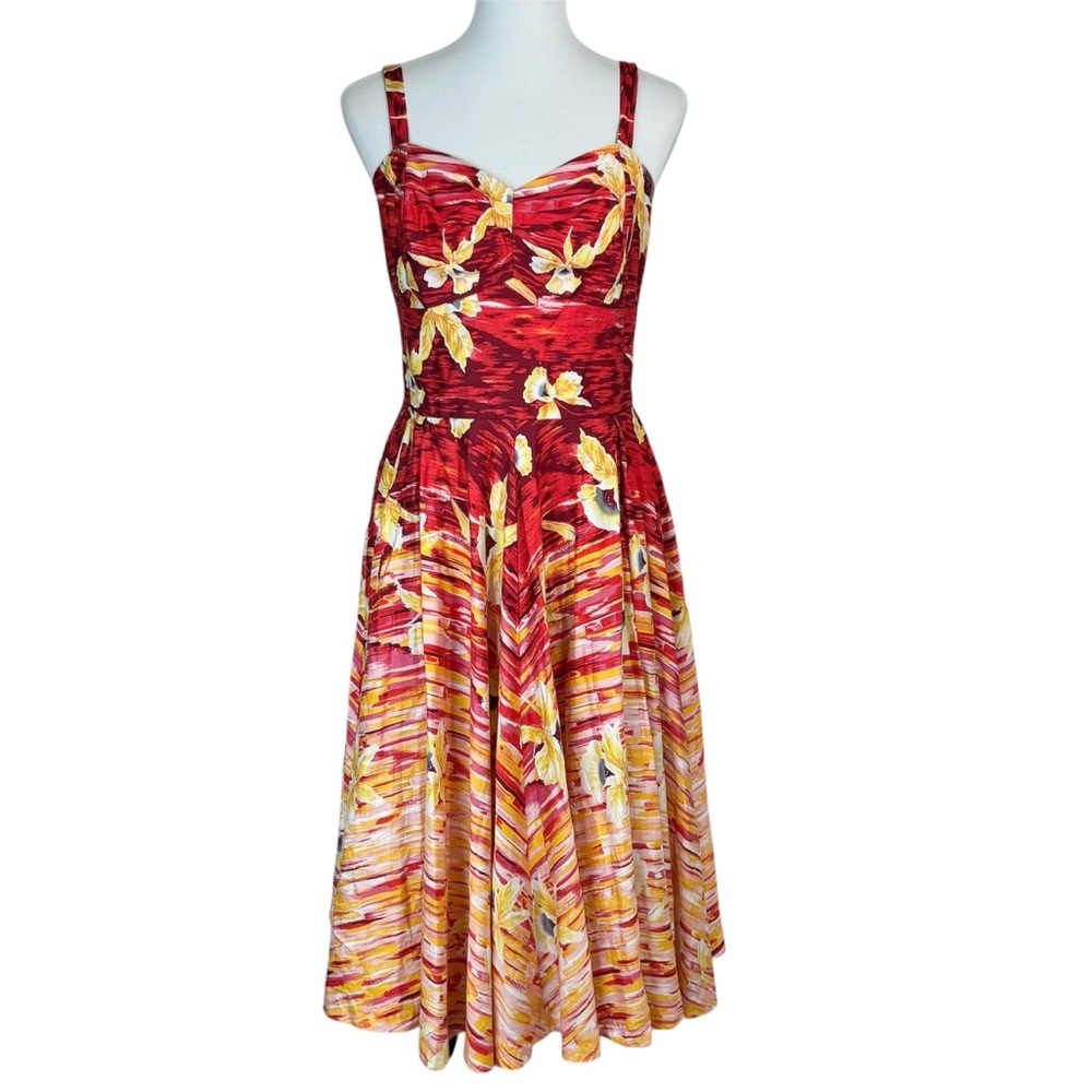 Retrospec’d Floral Fit & Flare Midi Dress